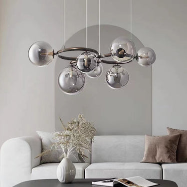 Nordic Modern Glass Ball Molecule Chandelier
